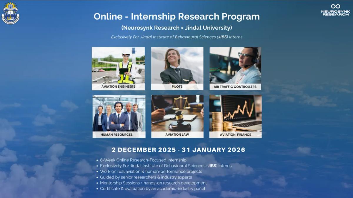 Neurosynk Research Launches Internship Research Program for JIBS Students