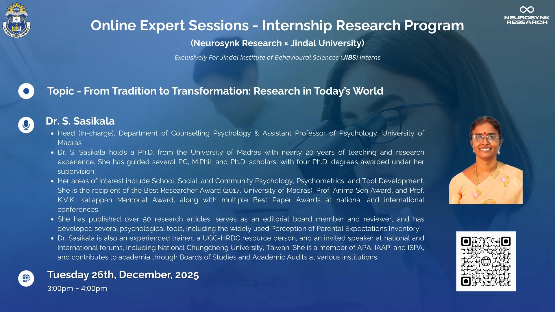 Research Transformation Expert Session